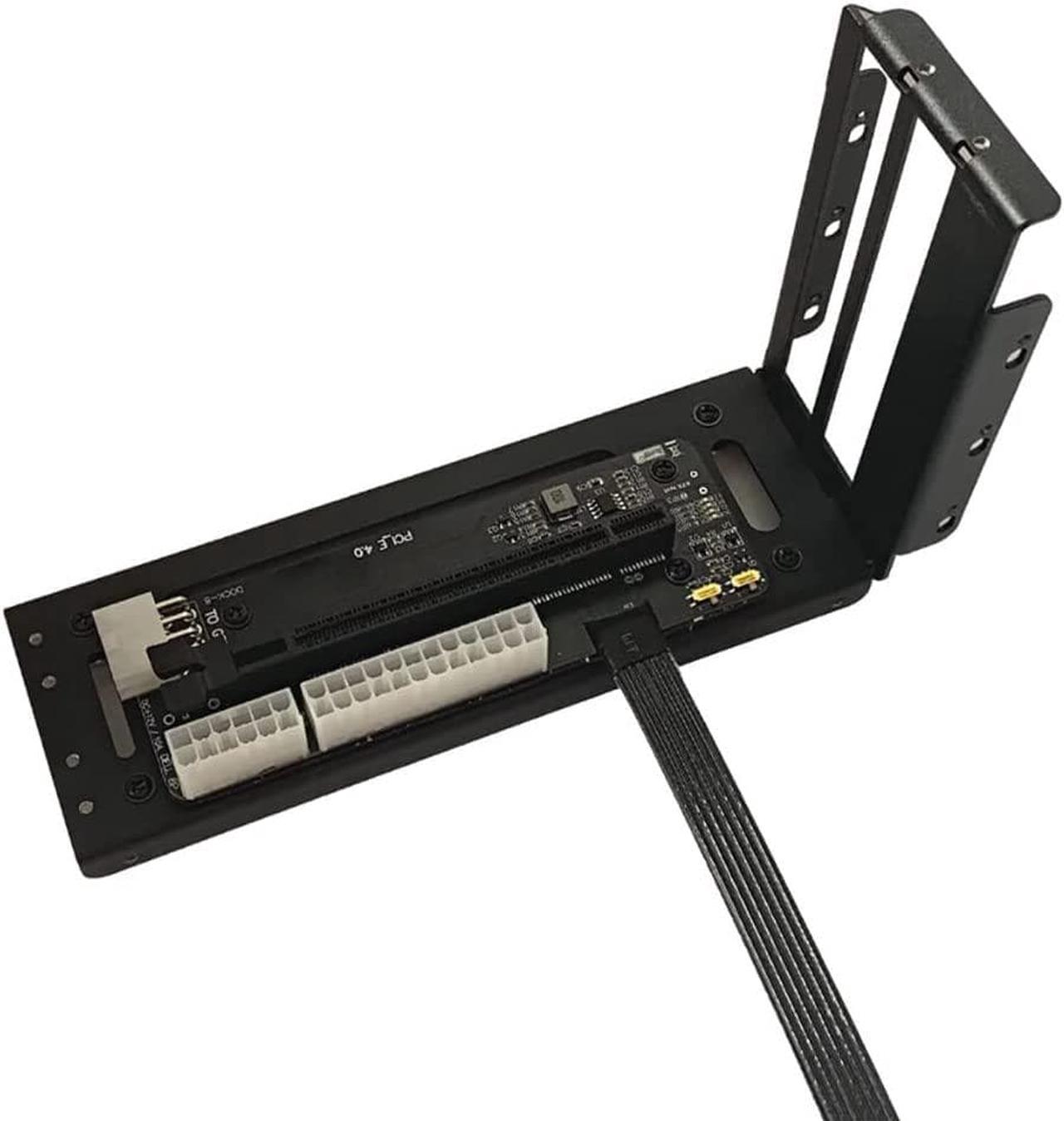 R43SG GEN4 M.2 M-Key to PCIE X16 4.0 External Graphics Card Stand Bracket Compatible with NVME SSD NUC Host Expansion Card Graphics Dock (50cm)