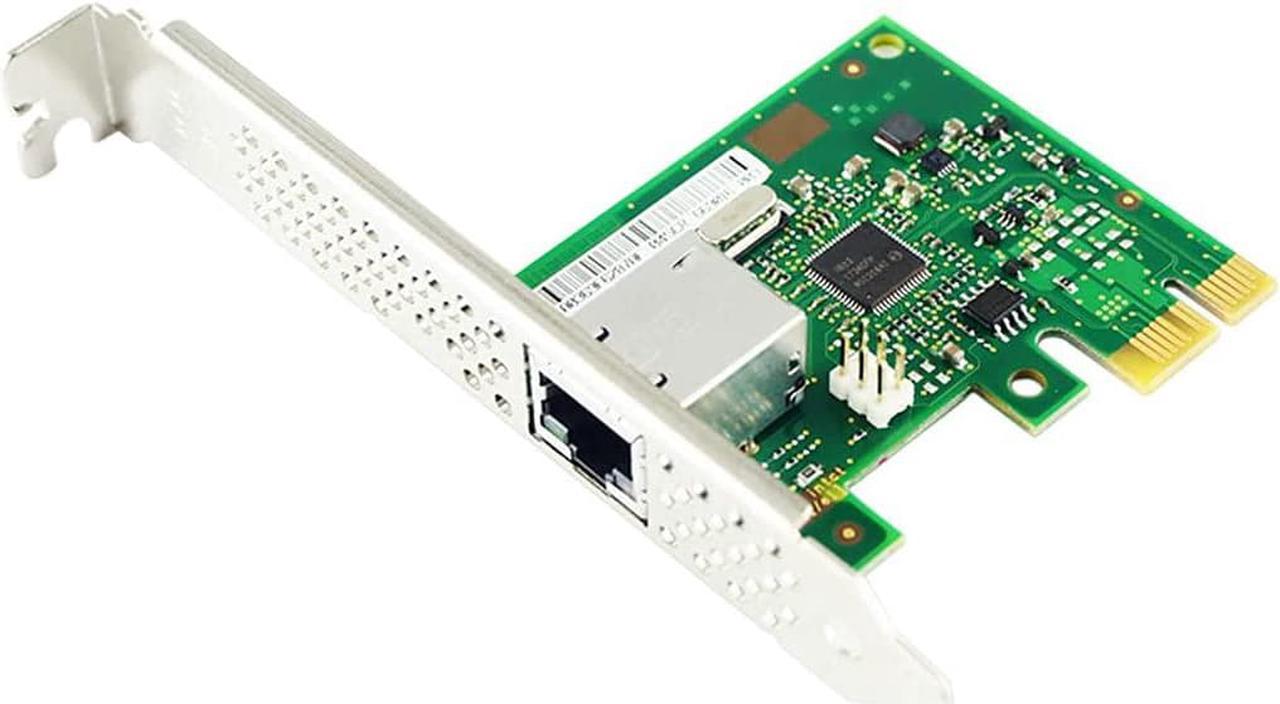 PCIe RJ45 Port Network Card Intel I210AT Chip PCI Express x1 Ethernet LAN Adapter Converter 10/100/1000Mbps Support Windows XP/VISTA/7/8/10/Server, Linux, Freebsd, VMware ESXi