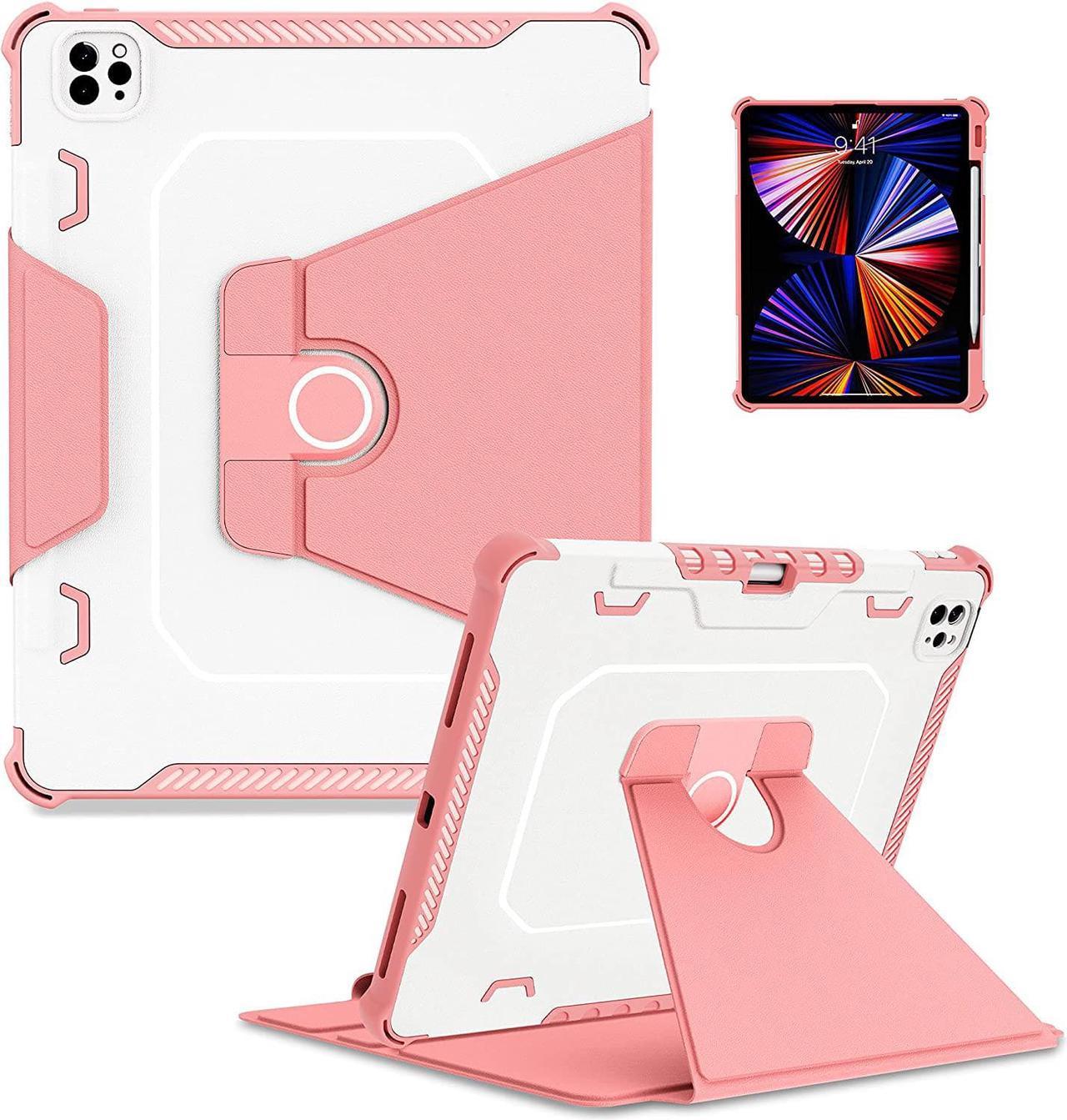 for iPad Pro 12.9 Case 6th Generation 2022 for Girls Women,Dual Layer Leather Slim Case for 12.9 inch iPad Pro 5th/4th/3rd gen(2021 2020 2018) with Stand, Pen Holder, Auto Sleep/Wake