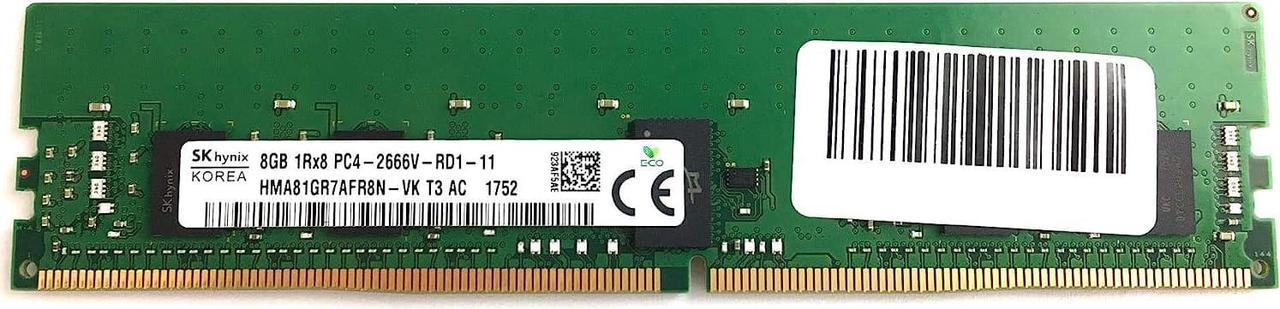 8GB HMA81GR7AFR8N-VK DDR4-2666 ECC RDIMM 1Rx8 PC4-21300V-R CL19 Server Memory