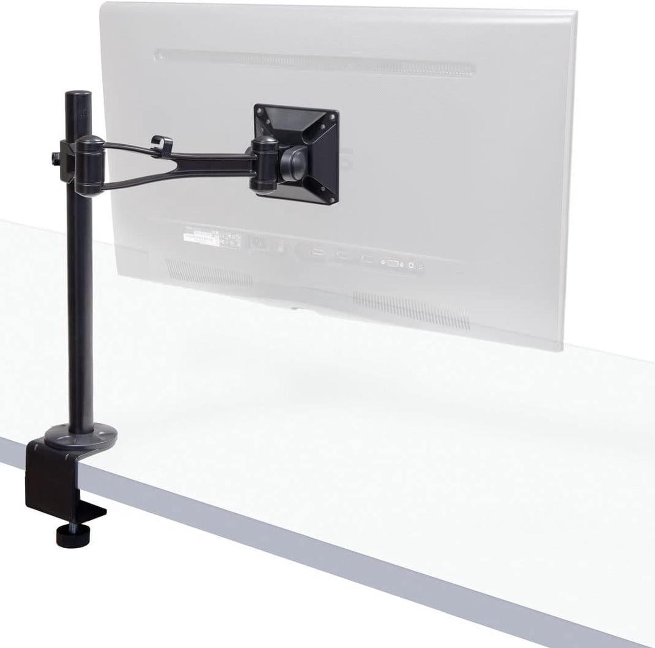 IOCrest Premium Aluminum Single Monitor Stand, Swivel VESA Mount with C Clamp for Computer Screens