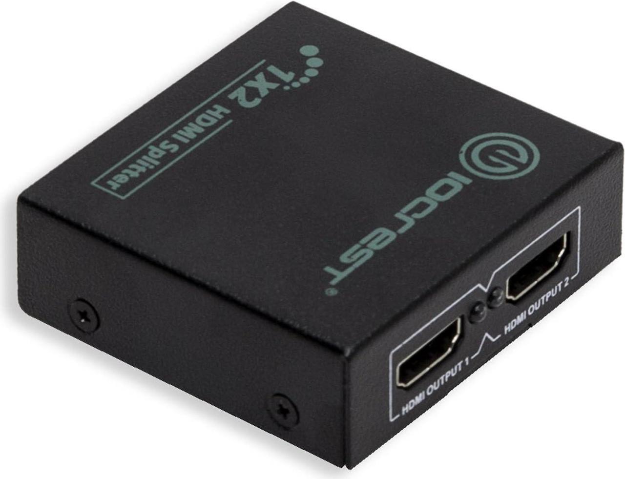 IO Crest SY-SPL31043 Mini 2 Port HDMI 1.3 Splitter 1-in-2 Out