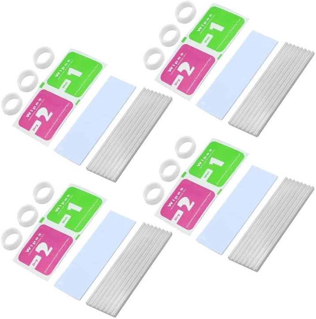 2/4/15pcs M.2 Solid State Hard Disk Heat Sink Aluminum for NGFF NVME PCIE 2280 SSD Solid State Drive (4pcs-Silver)