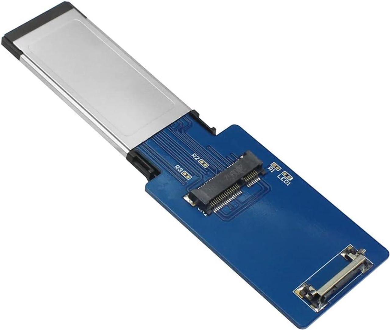 ExpressCard 34mm to Mini Pcie Riser Card/to M.2 E-Key Adapter Card/to M.2 NVME Card Reader Wireless Card Test Adapter Card for Laptop (for Mini PCIe)