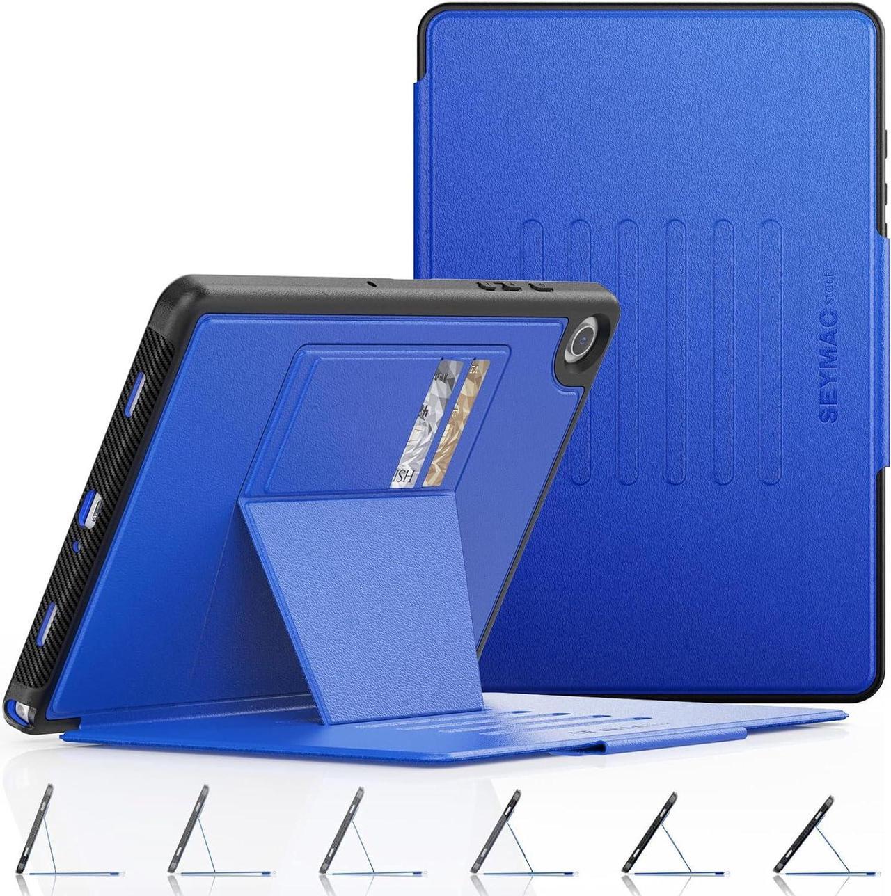 for Galaxy Tab A9+ Plus 5G Tablet Case 11'', Smart Auto Sleep Cover with Magnetic Multi-Angles Stand, Card Slot Case for Galaxy Tab A9 Plus/ A9+ 11'' SM-X210/X216/X218 (Blue)