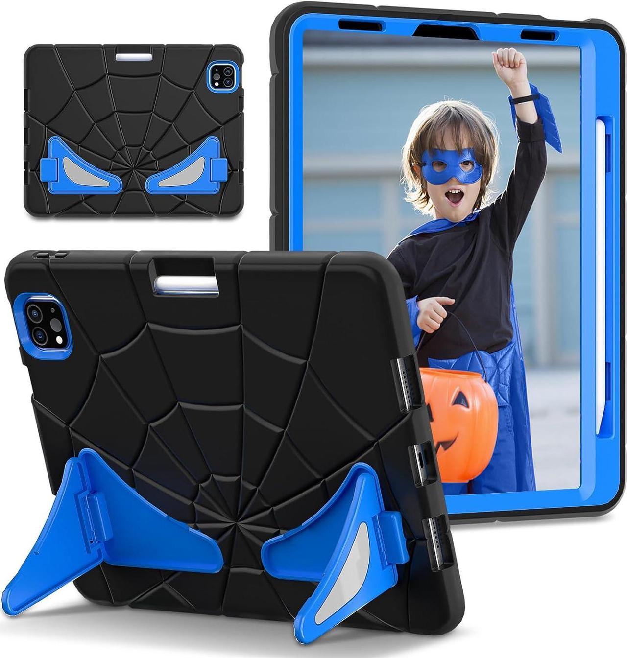 Shockproof Case for Pad Air 5th/4th Gen 10.9'' (2022/2020),Pad Pro 11'',Heavy Duty Rugged Stand for Kids Children Pad Air 4/5, Pad Pro 11'' 1st 2018/2nd 2020/3rd 2021/4th 2022 (Black)