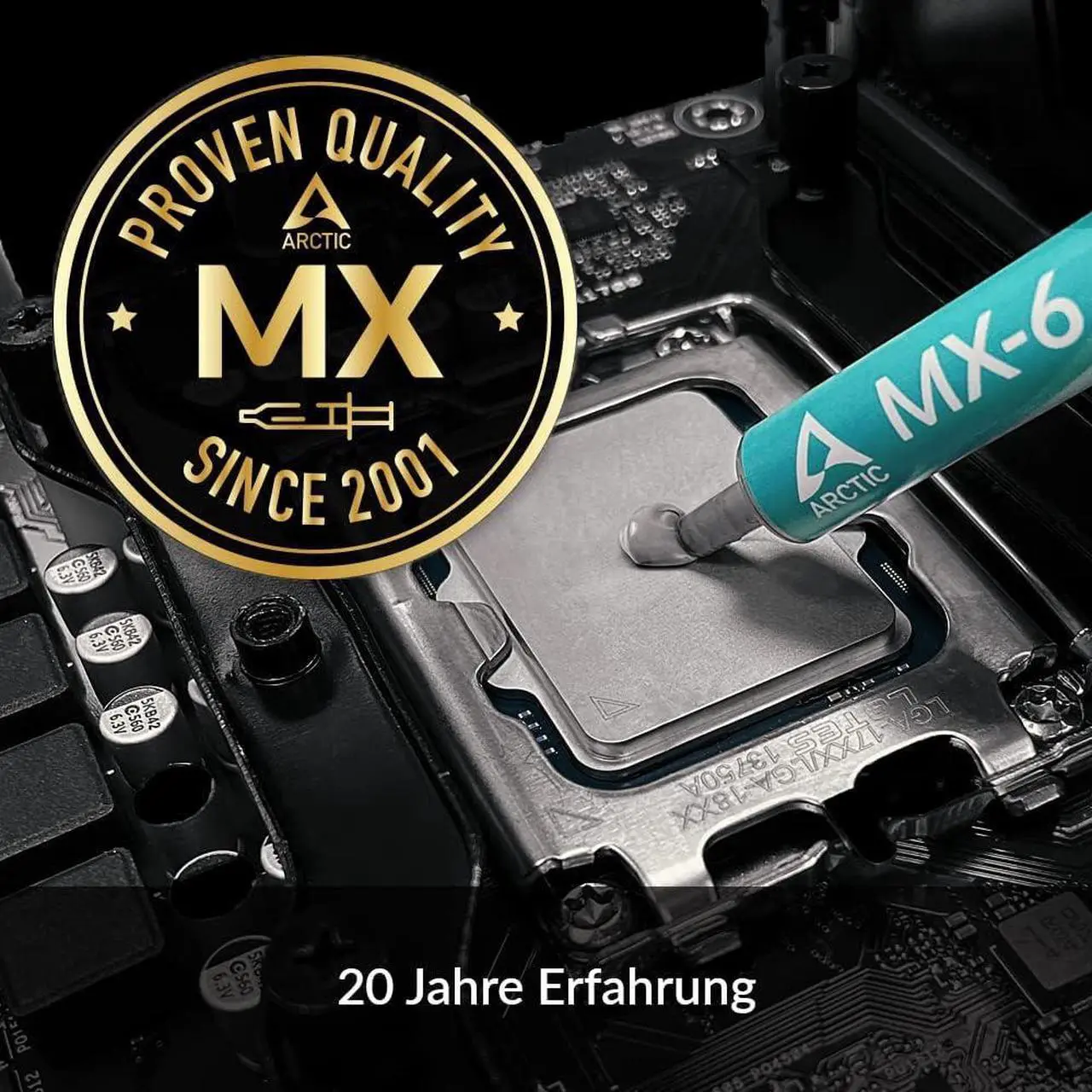 Alt view image 4 of 6 - ARCTIC MX-6 (8 g) - Ultimate Performance Thermal Paste for CPU, Consoles, Graphics Cards, laptops, Very high Thermal Conductivity, Long Durability, Non-Conductive, CPU Thermal Paste