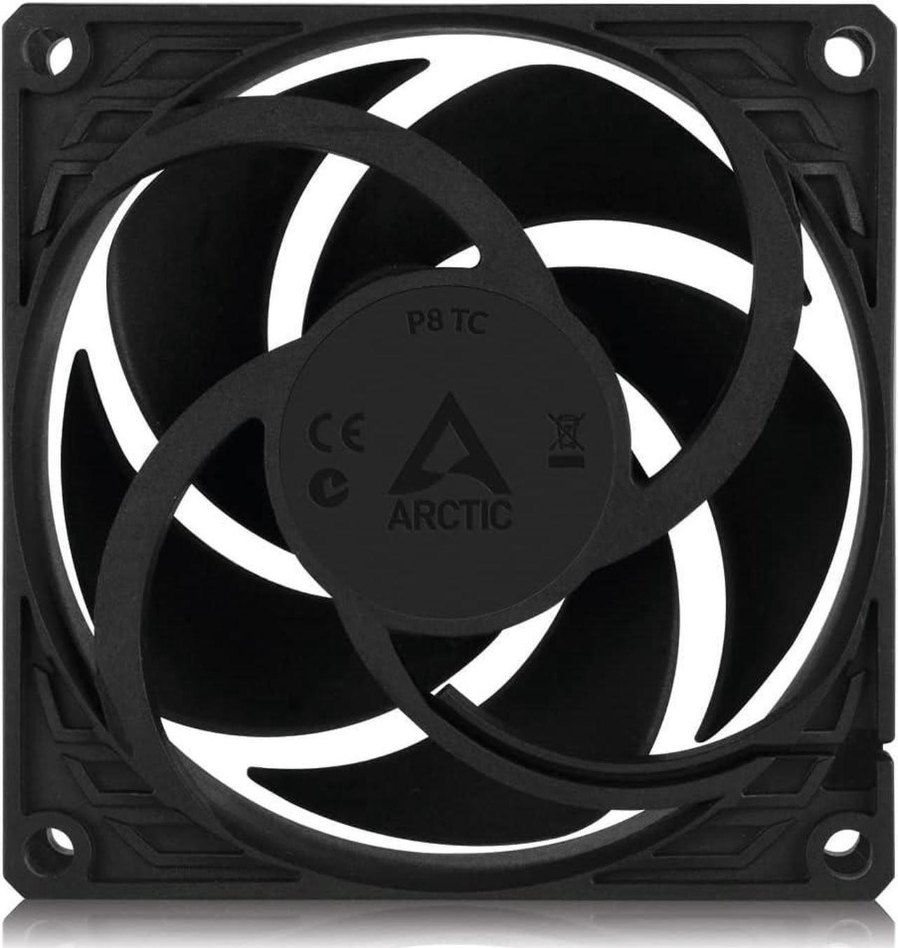 Alt view image 4 of 6 - ARCTIC P8 TC - 80 mm Case Fan with Temperature Control, Pressure-Optimised, Very Quite Motor, Computer, Fan Speed: 500-3000 RPM - Black