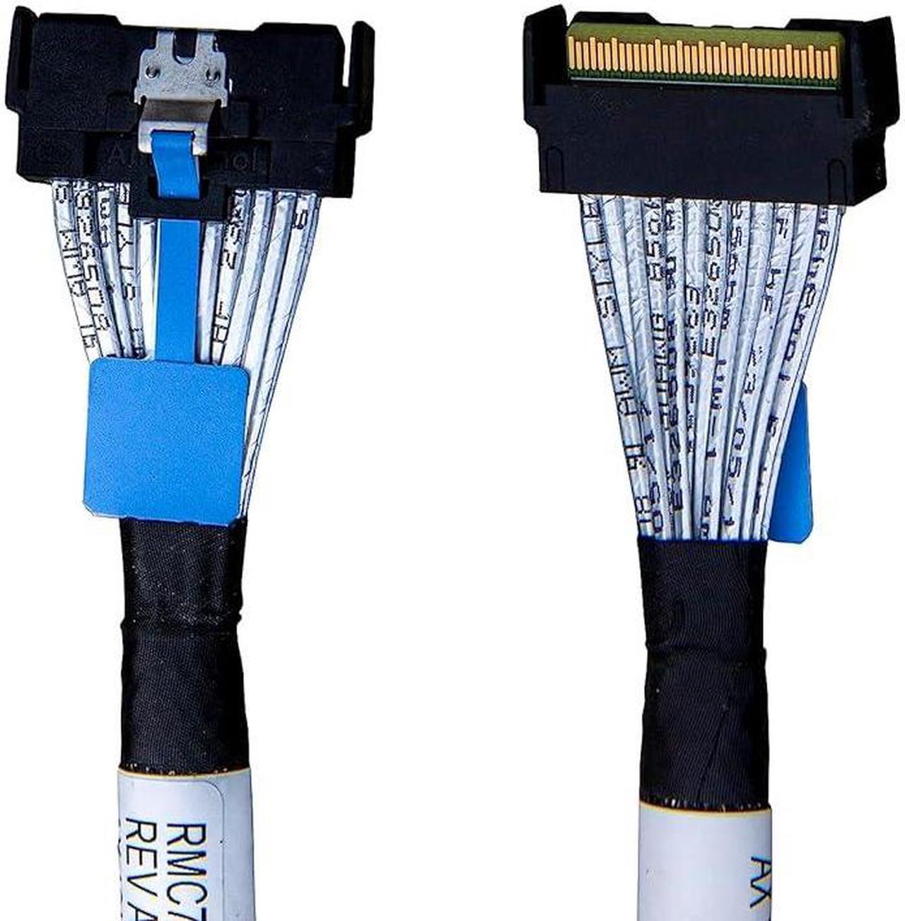 MCIO x8 to MCIO x8,SFF-TA-1016 74Pin to SFF-TA-1016 74Pin PCIe Gen5 Mini Cooledge IO Cable,100CMCBL-MCIO-1232M5