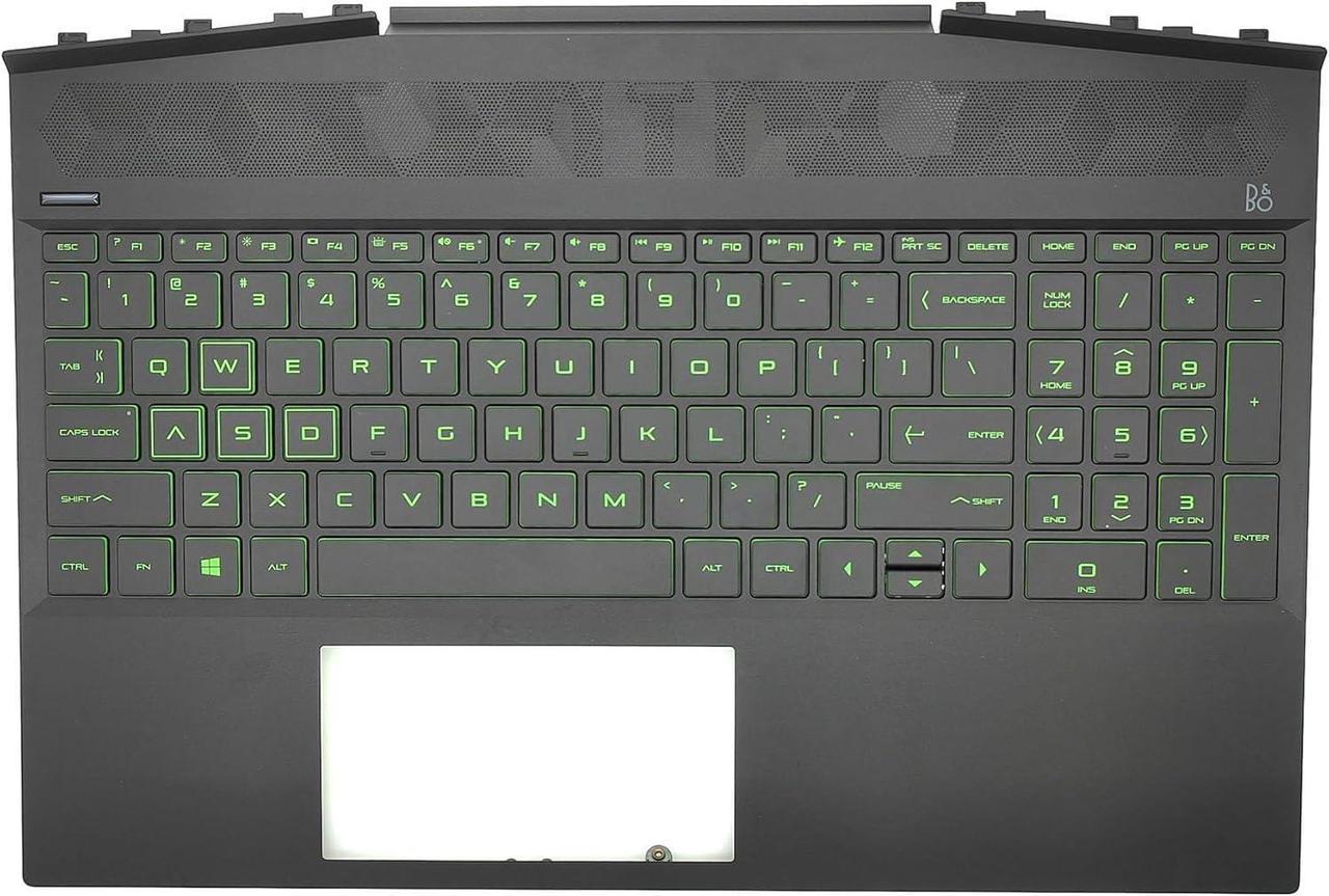 Replacement Upper Case Palmrest for H-P Pavilion Gaming 15-DK 15T-DK Series Laptop Top Cover Backlit Keyboard Assembly L57593-001 TPN-C141 AP2K8000310