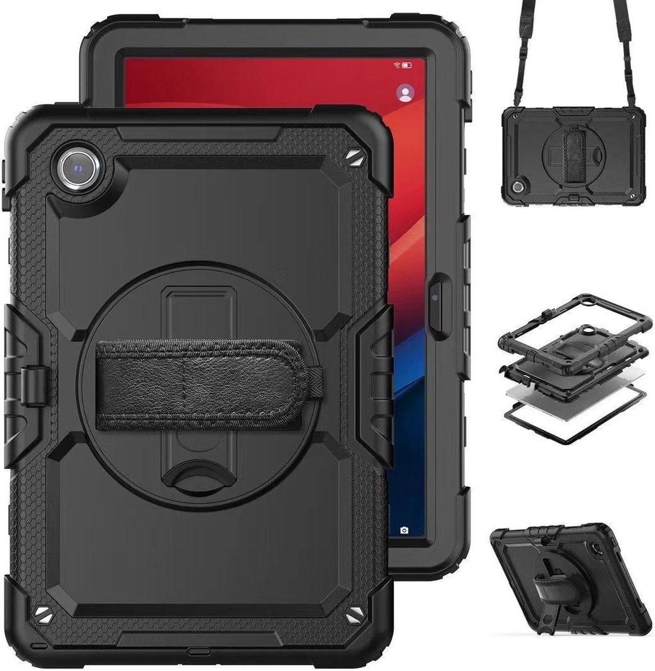 Protective Case for  Tab M11 (2023) TB-330FU /  Pad 2024 11inch (Model:TB-331FC)  Shockproof Rugged Slim Cover 11 Inch with Kickstand/Shoulder Strap-Black