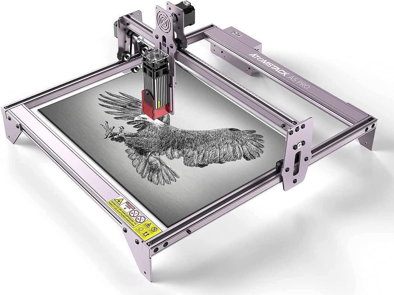 Main image of ATOMSTACK A5 Pro 40W Laser Engraver Master, Wood Engraving Machine, Eye Protection Fixed-Focus CNC, Desktop DIY Laser Engraving Cutting Machine, Cut Engraver for Metal Wood Vinyl Leather, 410x400mm