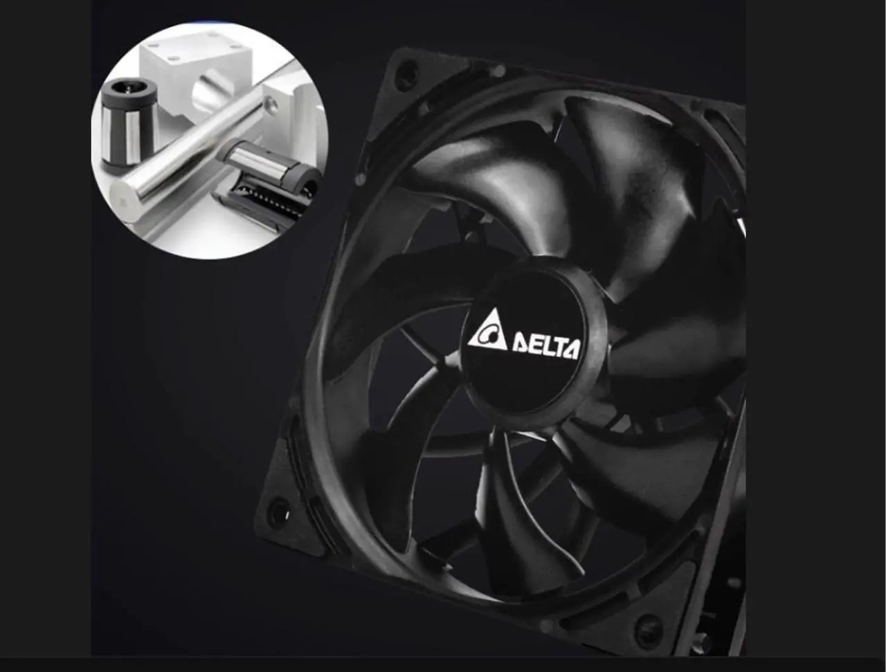 Alt view image 4 of 4 - 3-PACK AK-12B Delta Fan 12VDC 0.30A PWM Axial Fan Burshless Computer Case Fan