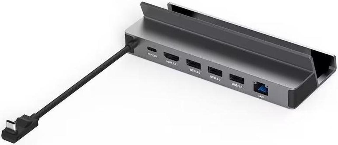 Main image of Docking Station for Steam Deck/ROG Ally X/Legion Go/Claw, 6-in-1 Steam Deck Dock with HDMI 4K@60Hz, Giga-bit Ethernet, 3 USB-A 3.0 and 100W Charge, Compatible with Steam Deck OLED