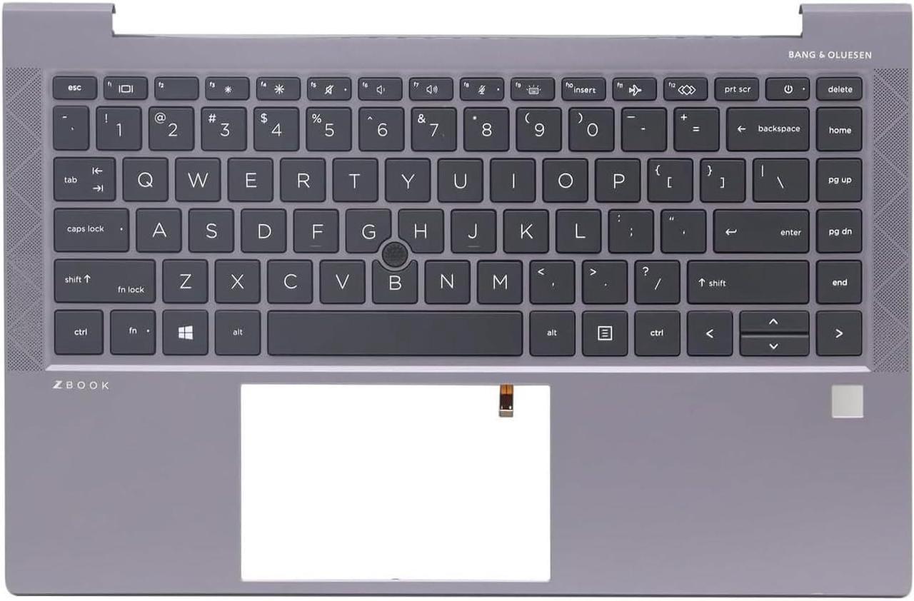 New Replacement for ZBOOK Firefly 14 G7 G8 Laptop Upper Case Palmrest Backlit Keyboard Assembly Part M07131-001 M36447-001 Gray