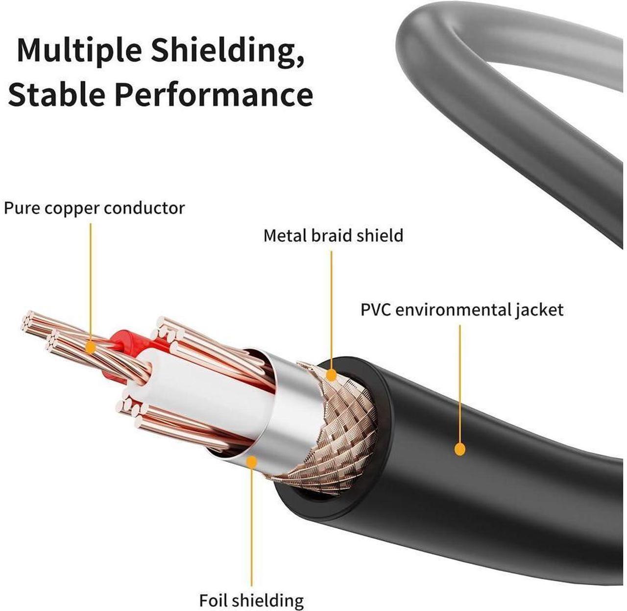 Alt view image 3 of 7 - 3.5mm (1/8 Inch) Stereo Male to XLR Female Cable, 6 Feet/Black