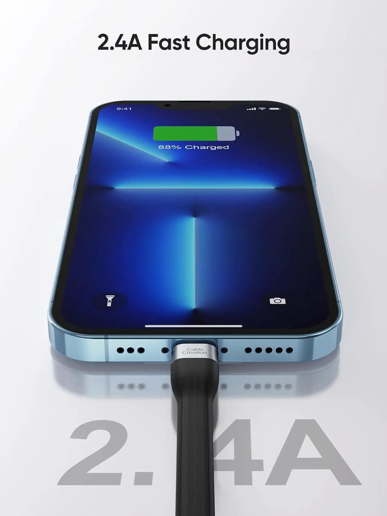 Alt view image 2 of 7 - CableCreation [MFi Certified] iPhone Charging Cable Short 15 cm, USB to Lightning Cable iPhone Fast Charging Cable Compatible with iPhone 14/14 Pro Max/13/12/12 Pro/11/X/XR/8/8 Plus/7/6S/6/SE, iPad