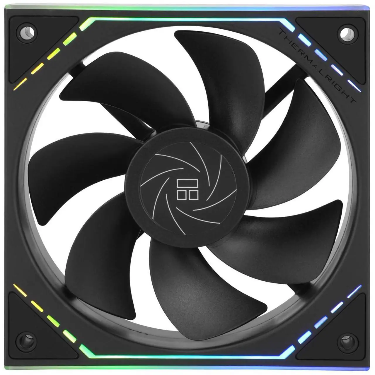 Alt view image 4 of 7 - Thermalright TL-M12R 120mm ARGB CPU Fan, with 1500RPM Speed, Black Computer Case Cooling, Quiet 4pin PWM PC Inverted Fan, CPU Cooler,ARGB Light Effect with Infinite Mirrors on Both Sides