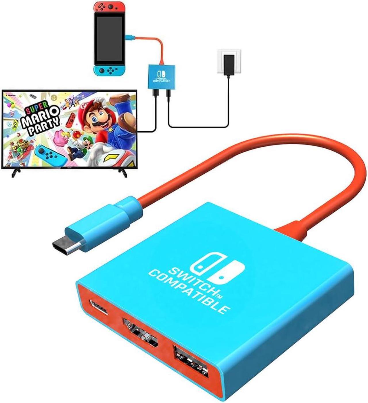 Main image of Switch Dock for Nintendo Switch Docking Station, Portable Switch TV Adapter Support 4K/60HZ Switch TV Dock Mode Compatible Steam Deck/Nintendo Switch OLED, Switch Travel Dock with HDMI2.0 USB3.0 Port