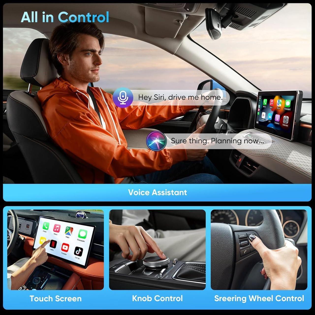 Alt view image 5 of 7 - Wireless Carplay Adapter for Apple, Easily upgrade from wired to wireless Carplay, Plug and Play Carplay dongle, No lag, Automatically connects to Carplay, Works with iPhone 6 or later/iOS10+