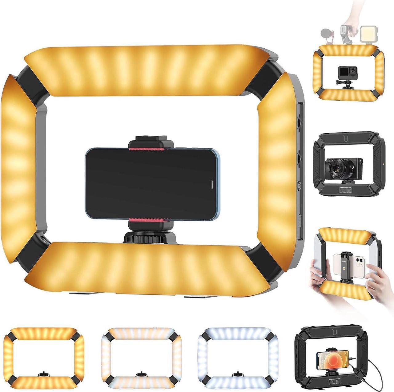 Main image of Smartphone Video Device , Handheld LED Ring Light Selfie Light Mobile Video Stabilizer for Cameras, Smartphones, Sports Cameras, YouTube, Settings, Filmmaking, Makeup, Video Blogging