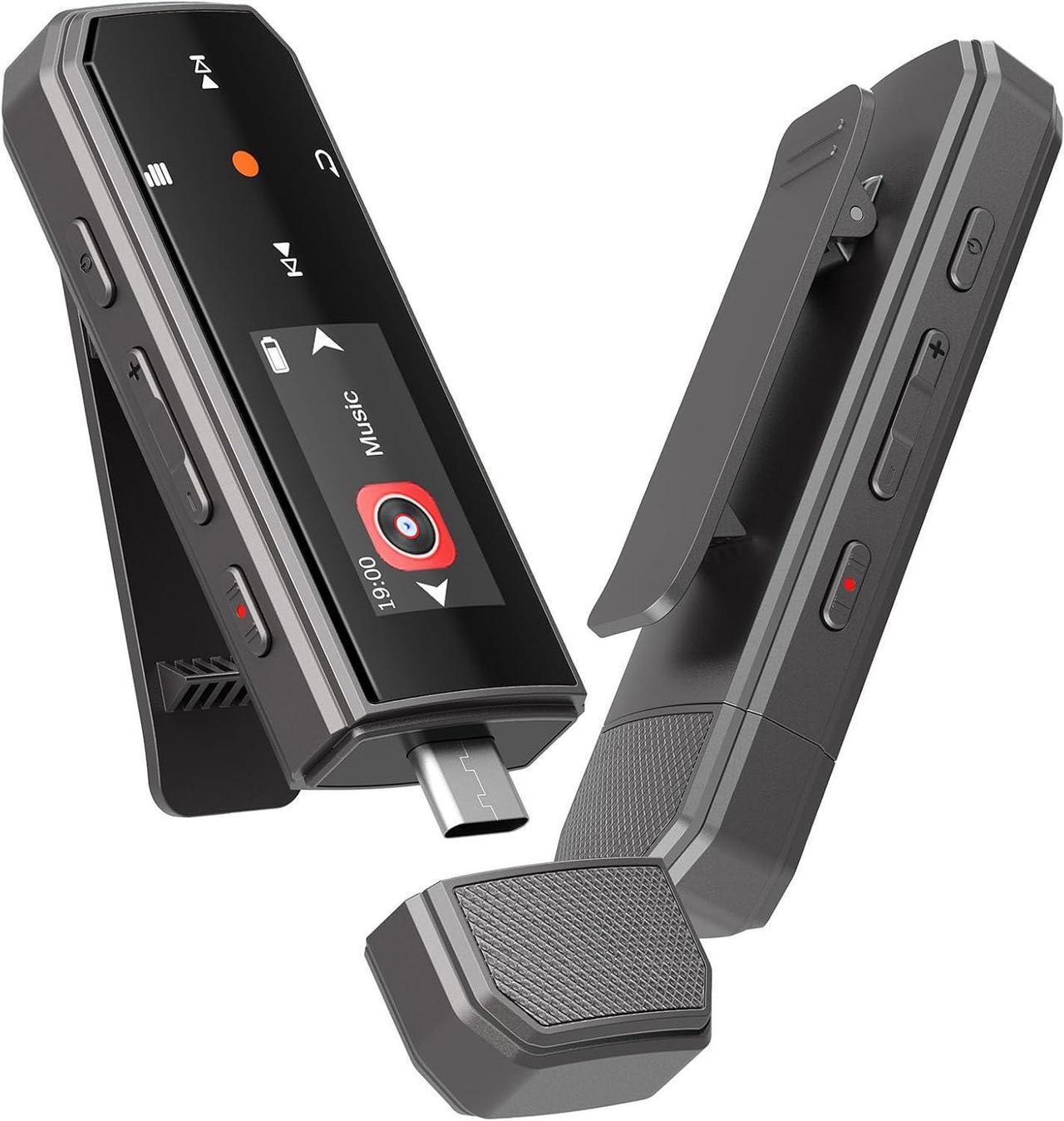 Main image of 64GB Type-C USB MP3 Player with Bluetooth 5.3, Clip Portable Music Player with FM Radio, Voice Recorder, Exercise Pedometer, Digital Audio Random Playback A-B Repeat, Supports Cell Phone File Transfer
