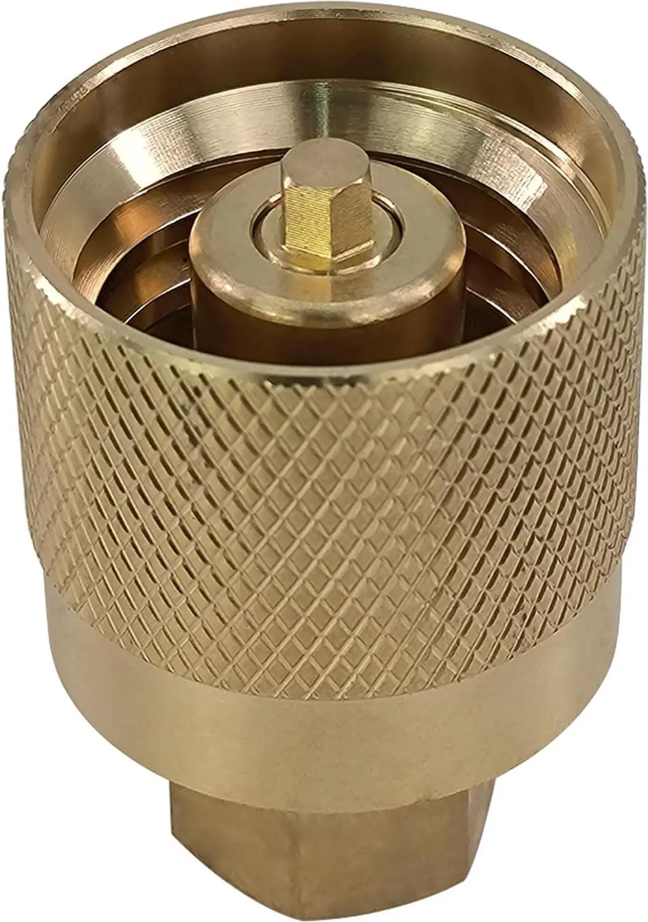 Alt view image 4 of 6 - RE7141F Forklift Propane Tank Connector Female Connection Kit Adapter Valve