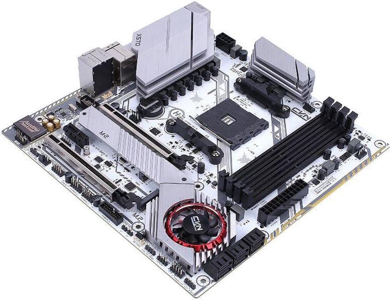 Alt view image 4 of 5 - Colorful Motherboard CVN X570M GAMING FROZEN V14 AMD AM4 M.2 PCIE4.0 SATA SSD Ryzen 5 5500 Ryzen 7 5700 Ryzen 3 5100 Ryzen 5 450