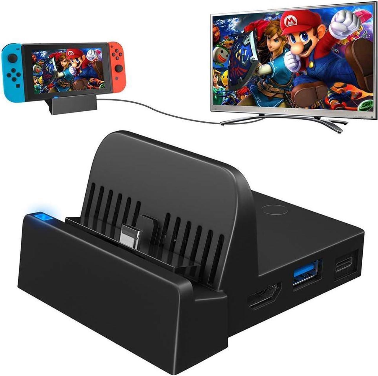 Betrusami Switch Docking Station, Portable Replacement Charging Dock for Official Nintendo Switch with USB 3.0 Port