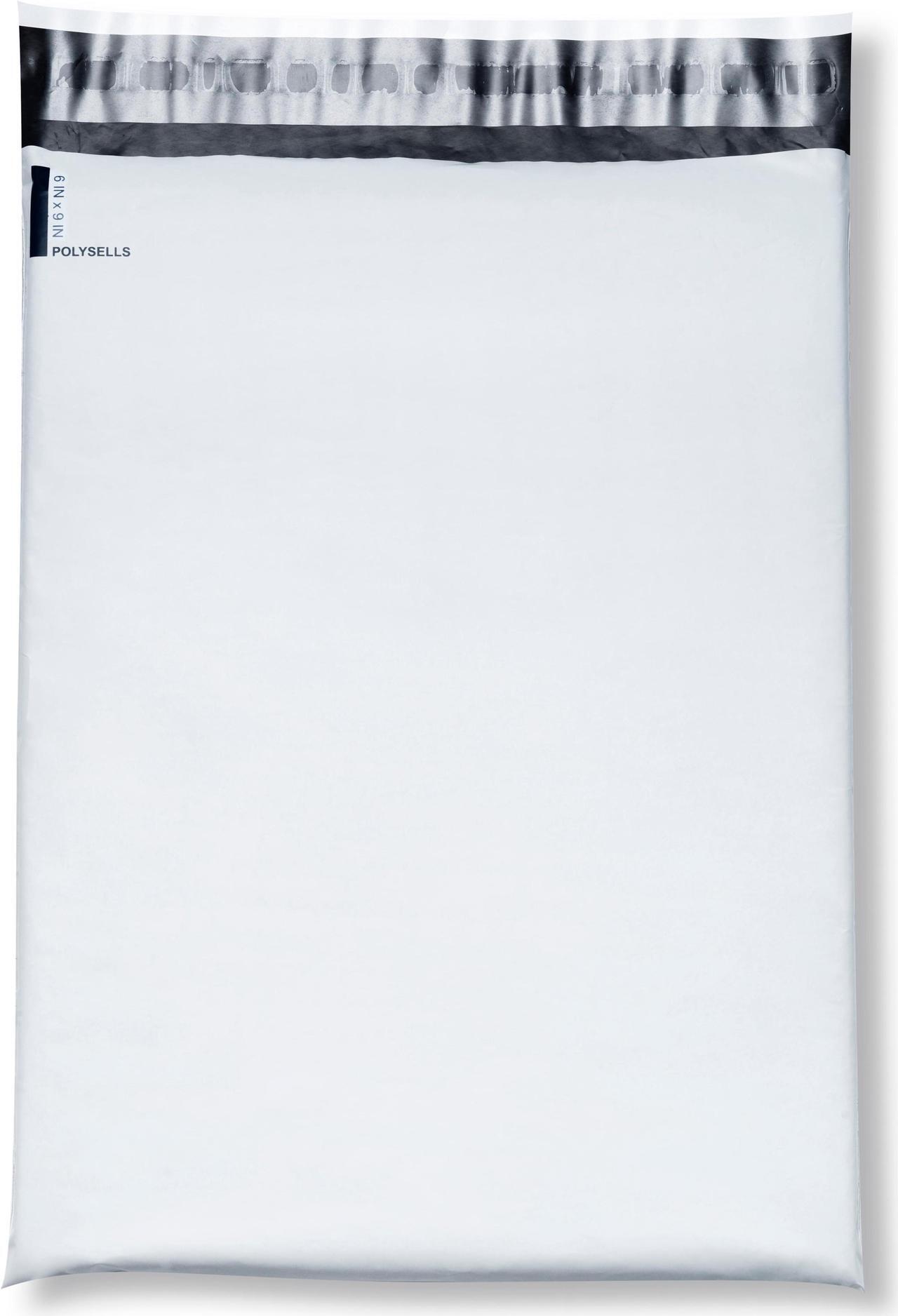 Main image of POLYSELLS® Poly Mailers Shipping Envelops, Self Sealing Adhesive, Waterproof, and Tearproof Postal Mailing Bags (White, 6x9 Inch, 100 pc)