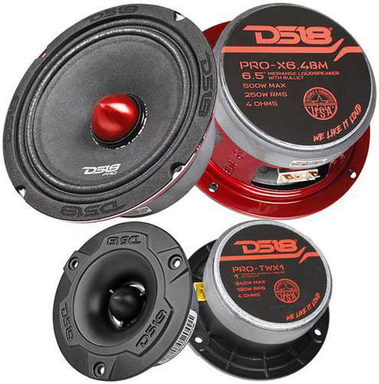Main image of DS18 Speaker and Tweeter Pack PRO-X6.4BM PRO-TWX1 PRO-X6.4BMPK Combo