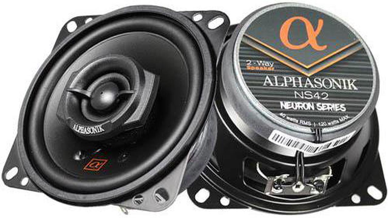 Alt view image 8 of 10 - Alphasonik NS42 Neuron Series 4" 120 Watts 2-Way Full Range Car Audio Speaker (Pair)