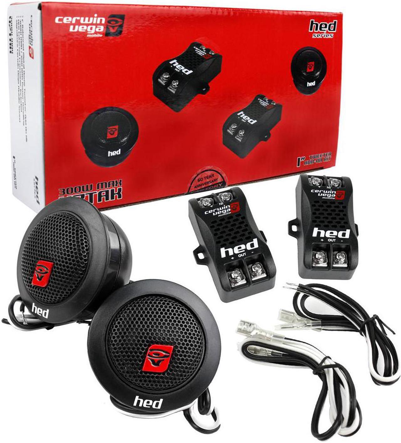 Alt view image 2 of 6 - cerwin-vega h7tak 600w max / 70w rms 1" flush mount silk dome tweeters, black