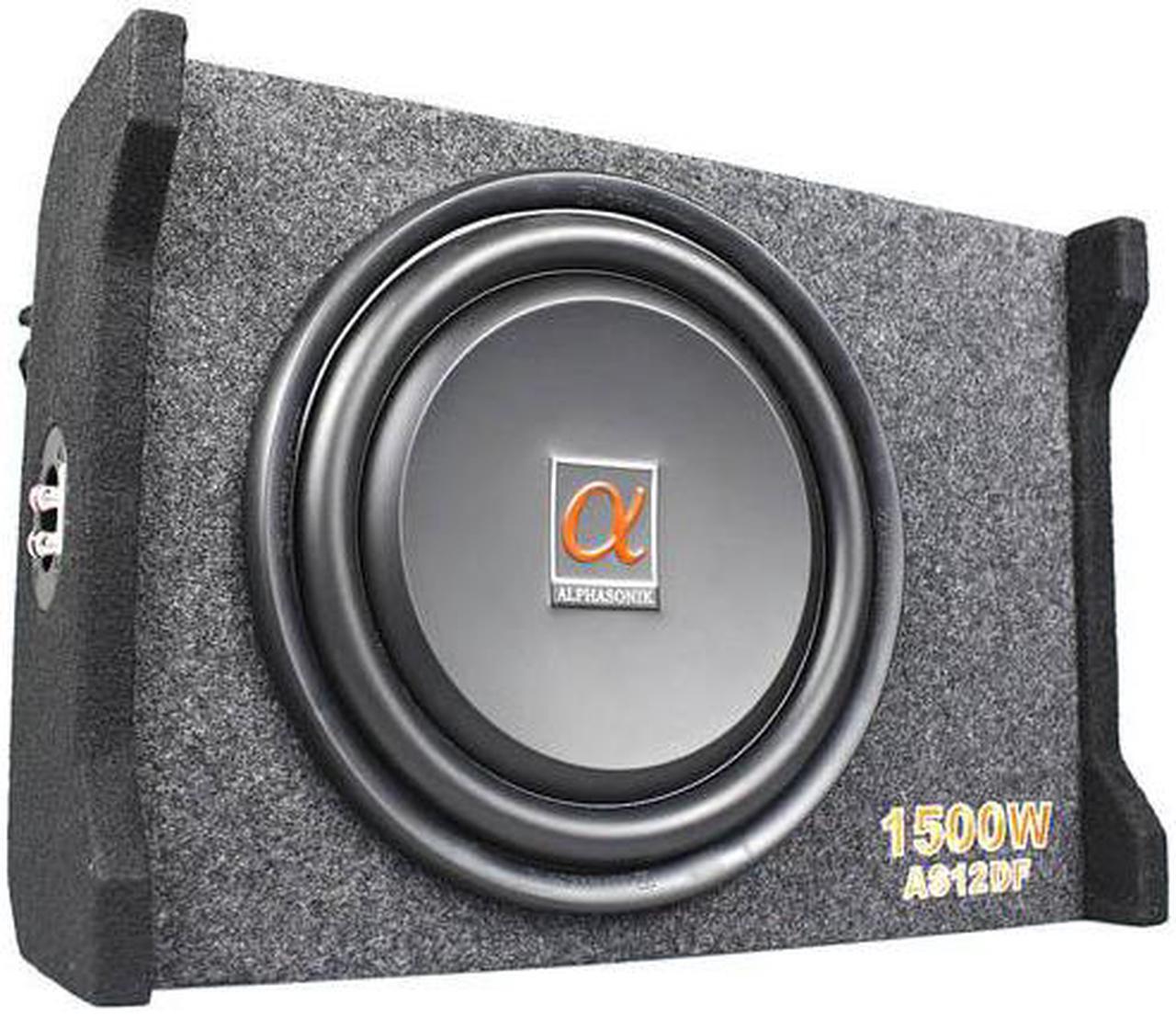 Alt view image 5 of 7 - Alphasonik AS12DF 12" 1500 Watts 4-Ohm Down Fire Shallow Mount Flat Enclosed Subwoofer