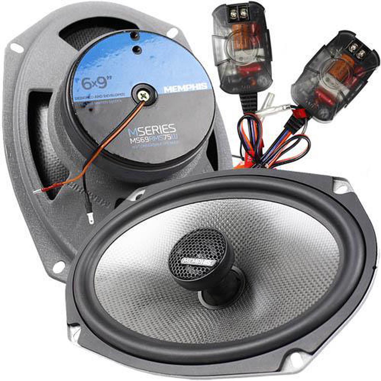 Memphis Audio 6x9" Coaxial Speakers with In-Line Crossover 150W Max MSeries MS69