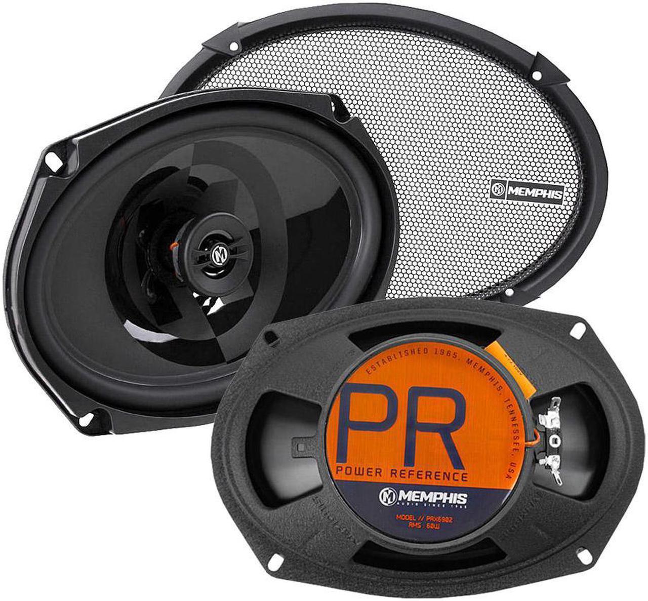 2 Memphis 6x9 Inch Coaxial Speakers 2 Way 120 Watts Max Power Reference PRX6902