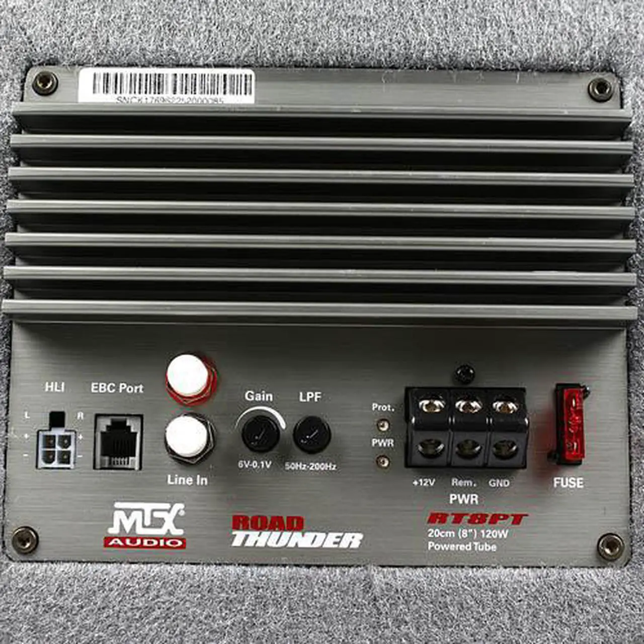 Alt view image 15 of 16 - MTX AUDIO RT8PT 8" 240W Car Loaded Subwoofer Enclosure Amplified Tube Box Vented