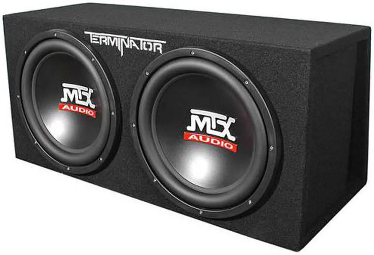 Alt view image 9 of 11 - MTX TNE212DV 12-Inch 2000-Watt Max Car Audio Dual Loaded Subwoofer Box Enclosure