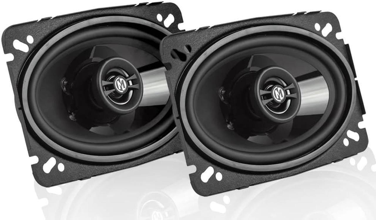 Memphis Audio 4x6 Inch 2 Way Coaxial Speakers 60W Max Power Reference PRX46 Pair