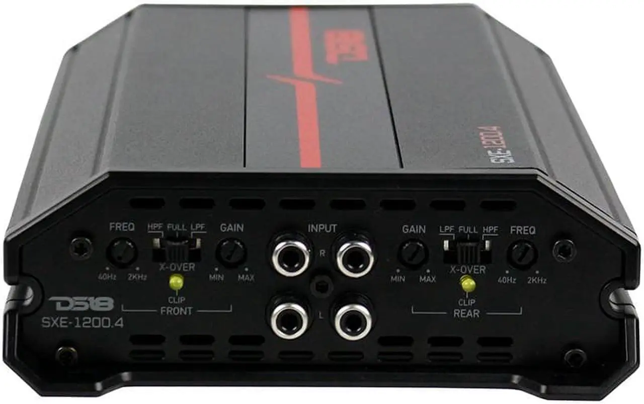 Alt view image 5 of 12 - DS18 Full Range 4 Channel Amplifier 60x4 RMS 4 Channel Amp 1200W SXE-1200.4/BK