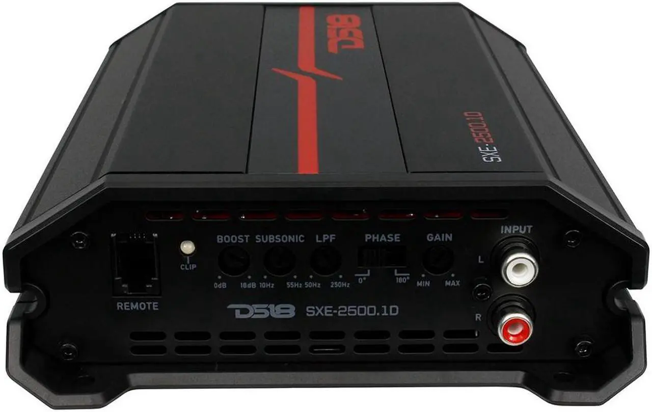 Alt view image 3 of 5 - DS18 SXE-2500.1D Class D 1 Channel Monoblock Car Amplifier 800W Rms 2500W Peak