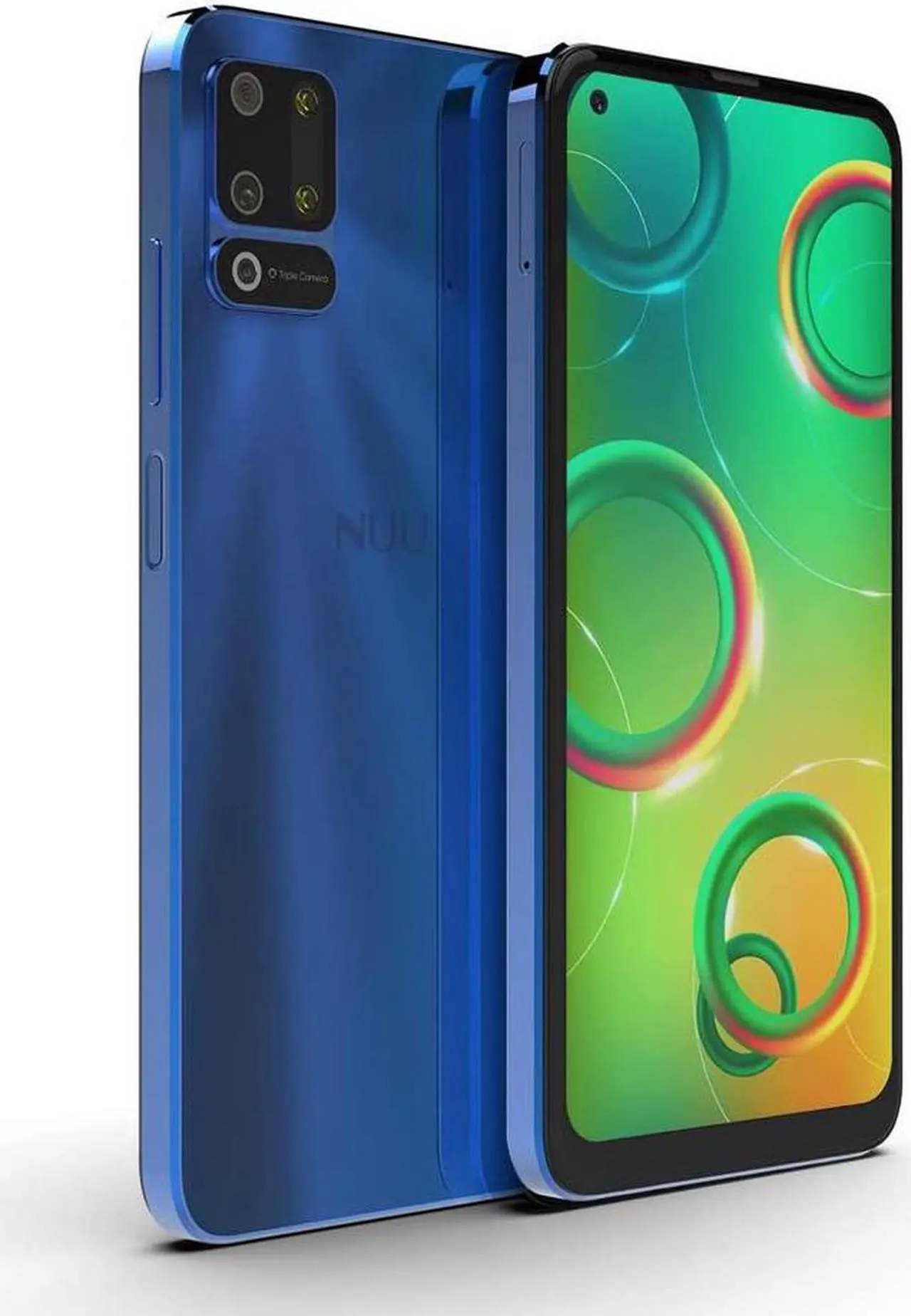NUU B10 | Unlocked Smartphone | Compatible with T-Mobile | 4G LTE | Dual SIM | 48MP Triple-Camera | 6.55 HD+ Display | 64GB ROM + 4GB RAM | 4000mAh Battery | Octa-Core | Android 11 | Blue Color