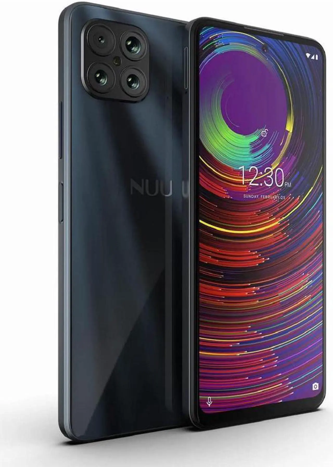 NUU B15 | Unlocked Smartphone | T-Mobile |48 MP | Quad-Camera | 128GB | 90Hz | 5000 mAh 3-Day Battery | 6.7" Full HD+ Display | 18W Fast Charge | Fingerprint | Android 11 | US Warranty | Black
