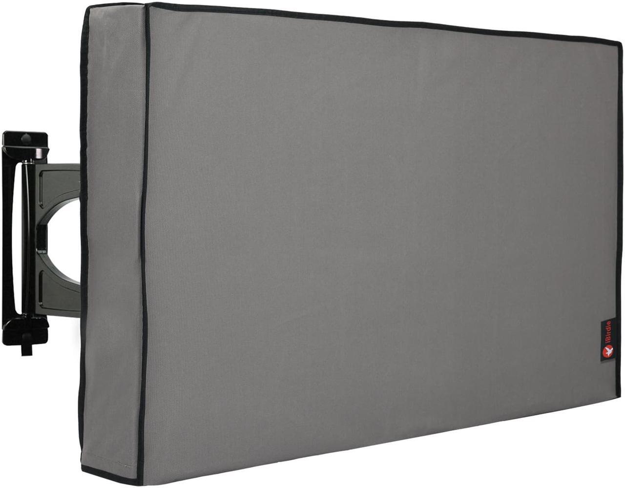 Main image of Outdoor Waterproof and Weatherproof TV Cover for 55 inch Outside Flat Screen TV - Cover Size 52''W x 31''H x 5.5''D - Grey
