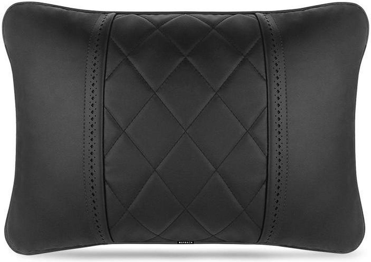 Car Pillows Napa Leather Car Seat Rest Cushion Car Lumbar Pillow for Mercedes Benz Maybach S-Class Lumbar Support Pillow car Accessories