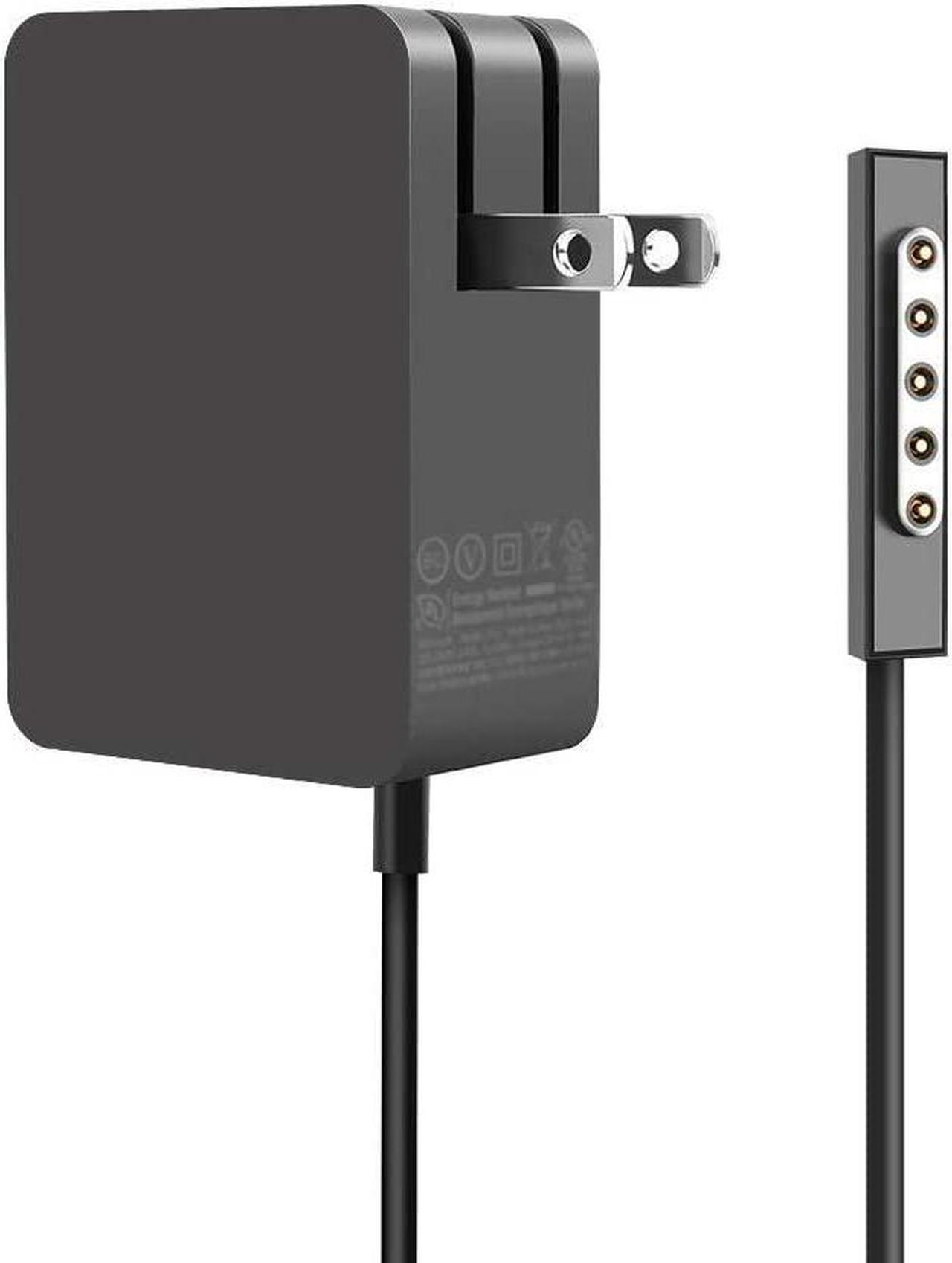 Main image of Surface Pro 1 Pro 2 2 RT Magnetic Plug & Play 12v 2A Power Supply 24W 1512 Tablet Charger Effortless and Quick Five-Pin Portable Charger (UL/CE/FCC/RoHS Certified) Safe & Reliable (Black)