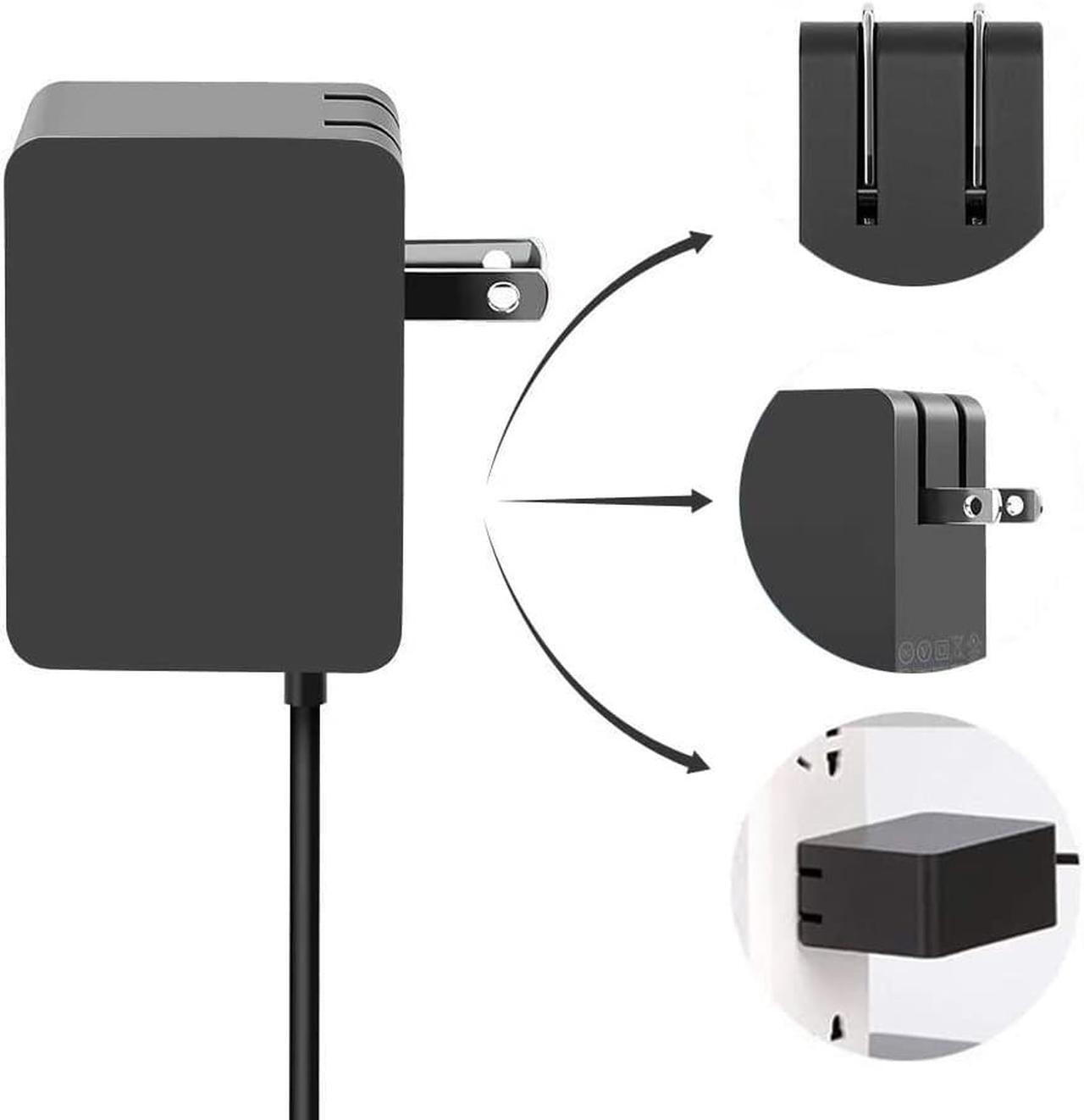 Alt view image 2 of 7 - Surface Pro 1 Pro 2 2 RT Magnetic Plug & Play 12v 2A Power Supply 24W 1512 Tablet Charger Effortless and Quick Five-Pin Portable Charger (UL/CE/FCC/RoHS Certified) Safe & Reliable (Black)