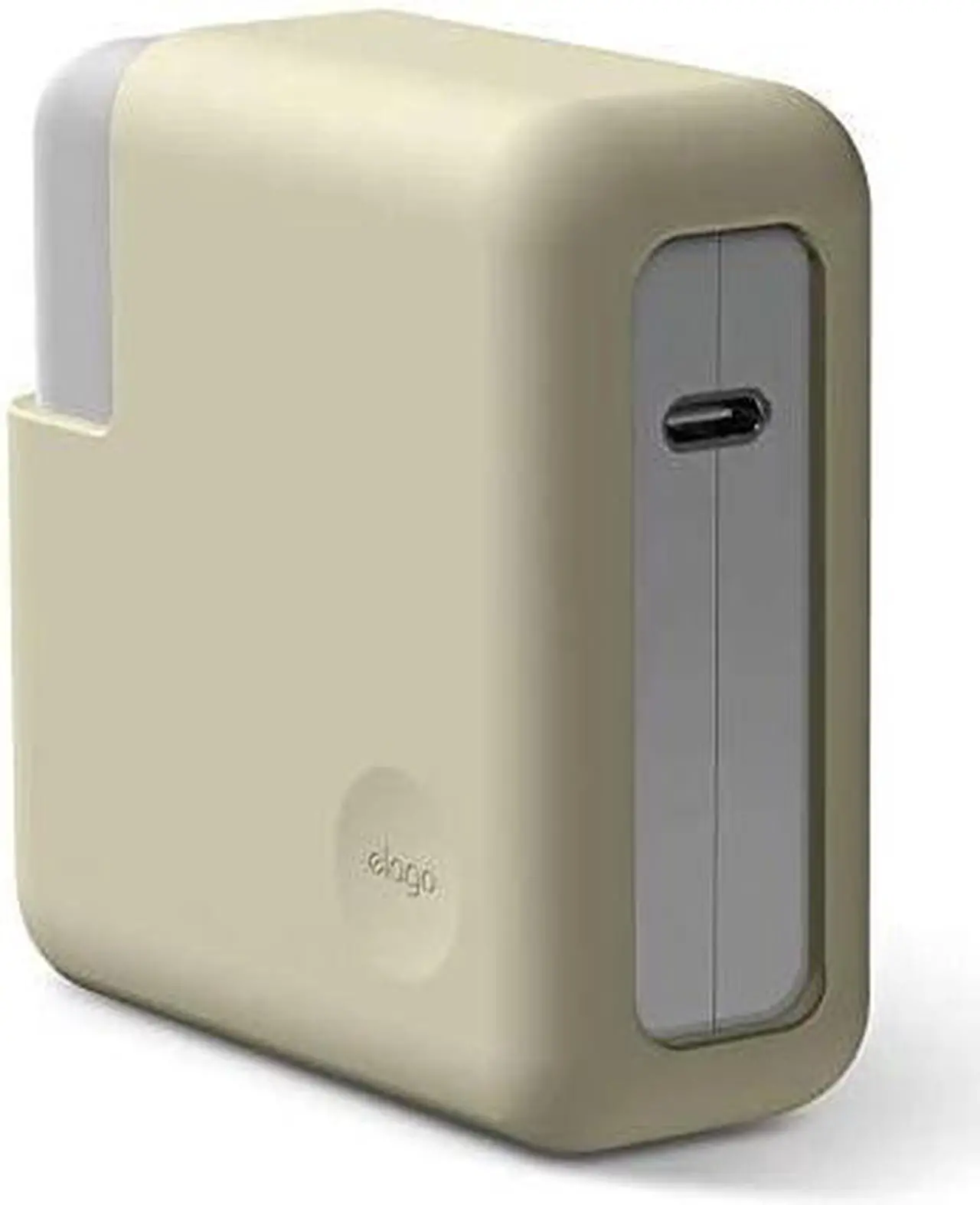 Main image of elago Charger Cover Compatible with Apple MacBook Pro 14 inch 2021 M1 Pro 8-core, 13 inch 2016-2020[A2159/A1706/A1989/A1708/A2251] and MacBook Pro 13 inch Retina 2012-2015[A1502/A1425][ClassicWhite]