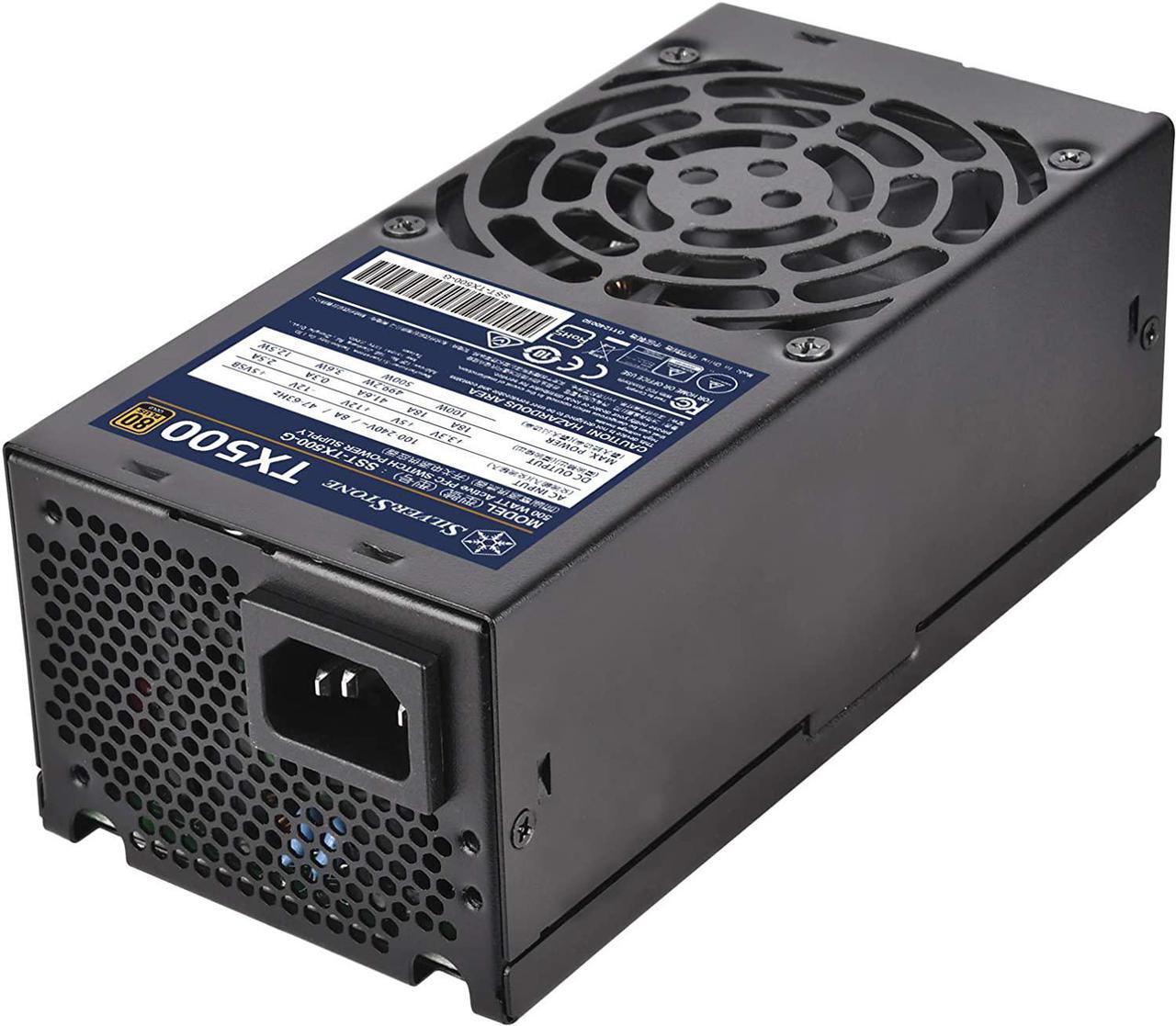 Main image of SilverStone Technology 500W Fixed Cable TFX Power Supply 80 Plus Gold TX500-G (SST-TX500-G)