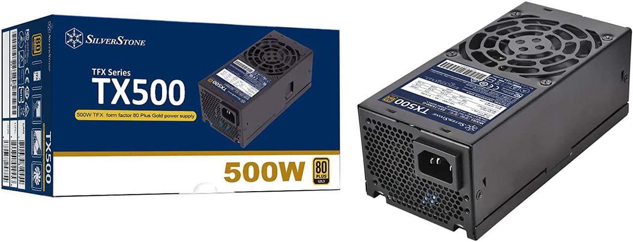 Alt view image 4 of 5 - SilverStone Technology 500W Fixed Cable TFX Power Supply 80 Plus Gold TX500-G (SST-TX500-G)